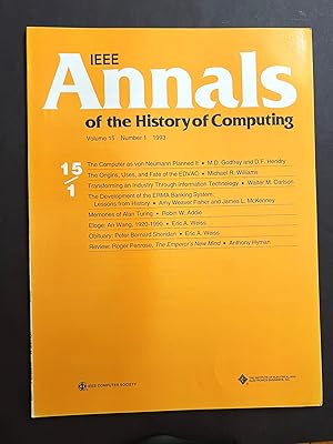 M. D. Godfrey, D. F. Hendry, The Computer as von Neumann Planned It" in the "IEEE Annals of the H...