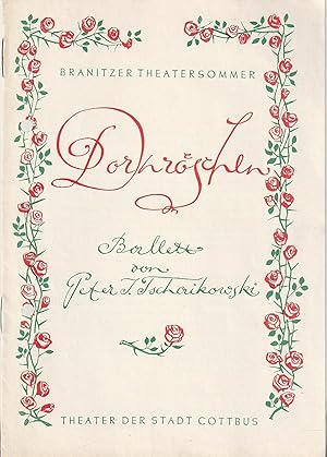 Imagen del vendedor de Programmheft Peter I. Tschaikowski BALLETT DORNRSCHEN Premiere 27. Mai 1965 Freilichtauffhrung im Branitzer Park Spielzeit 1964 / 65 und 1965 / 66 Heft 16 a la venta por Programmhefte24 Schauspiel und Musiktheater der letzten 150 Jahre