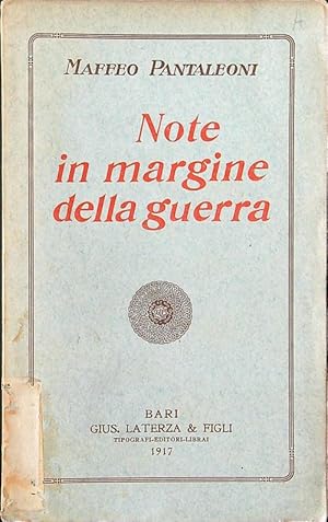 Bild des Verkufers fr Note in margine della guerra zum Verkauf von Librodifaccia