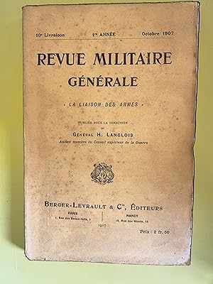 Seller image for Revue militaire gnrale 1re anne 10e livraison for sale by Librairie L'Aubaine