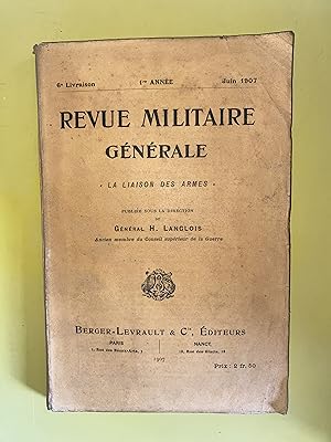 Seller image for Revue militaire gnrale 1re anne 6e livraison for sale by Librairie L'Aubaine