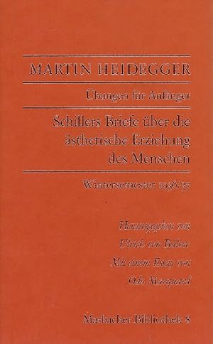 Bild des Verkufers fr bungen fr Anfnger. Schillers Briefe ber die sthetische Erziehung des Menschen: Wintersemester 1936/37 zum Verkauf von Antiquariat Lcke, Einzelunternehmung