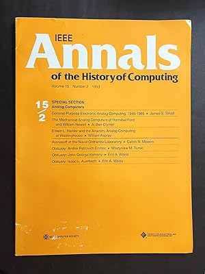 Seller image for James Small, "General-Purpose Electronic Analog Computing 1945-1965" in the "IEEE Annals of the History of Computing." for sale by JF Ptak Science Books