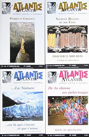 Revue ATLANTIS N° 412 à 415 Année 2003 complète