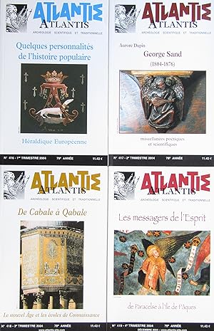 Revue ATLANTIS N° 416 à 419 Année 2004 complète