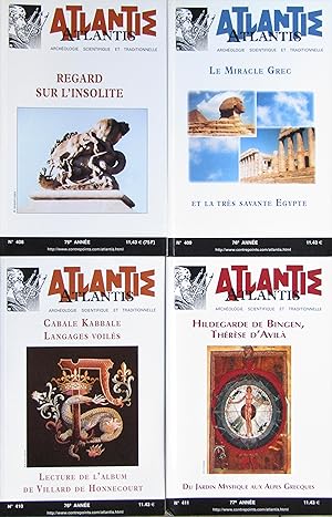 Revue ATLANTIS N° 408 à 411 Année 2002 complète