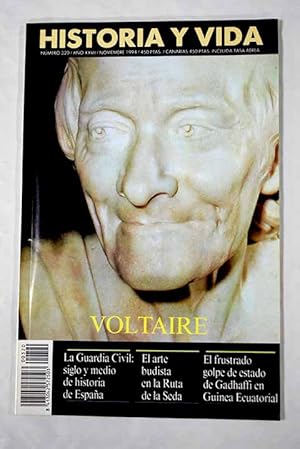 Bild des Verkufers fr Historia y Vida, Ao 1994, n 320:: Voltaire; Voltaire historiador; Las 15.284. cartas de Voltaire; La Guardia Civil: siglo y medio en la historia de Espaa; La muerte del padre de Edipo; Barcelona rinde tributo a Ildefonso Cerd; El frustrado golpe de estado de Gadhaffi en Guinea Ecuatorial; Ramn de la Cruz, o la plenitud del sainete; Cmo se interpretan las pirmides?; La bandera francesa Jeanne d'Arc durante la guerra civil; Beria y los servicios secretos soviticos; El bolero en Amrica y en Espaa zum Verkauf von Alcan Libros