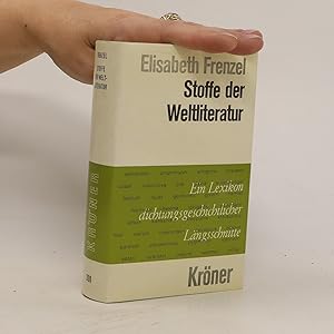 Bild des Verkufers fr Stoffe der Weltliteratur zum Verkauf von Bookbot