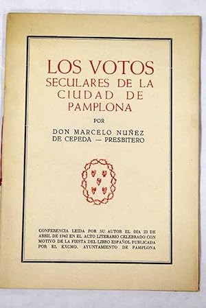 Imagen del vendedor de Los votos seculares de la ciudad de Pamplona a la venta por Alcan Libros