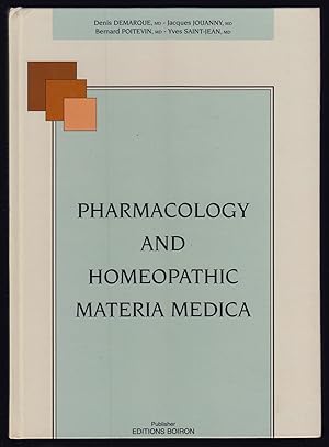 Bild des Verkufers fr Pharmacology and Homeopathic Materia Medica zum Verkauf von JNBookseller