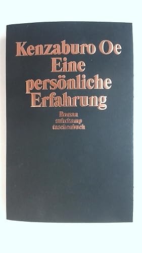 Bild des Verkufers fr EINE PERSNLICHE ERFAHRUNG: ROMAN. SUHRKAMP TASCHENBUCH. zum Verkauf von Buchmerlin