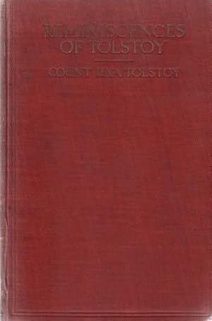 Seller image for Reminiscences of Tolstoy for sale by Frogtown Books, Inc. ABAA