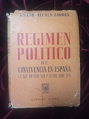 Imagen del vendedor de Rgimen poltico de convivencia en Espaa a la venta por Llibreria Fnix