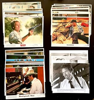 Group of Lobby Cards from four (4) Clint Eastwood films: Sudden lmpact, Honkeytonk Man, The Rooki...