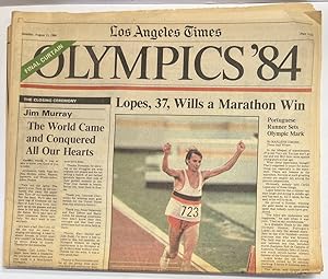 Los Angeles Times, August 13, 1984 "Olympics '84"