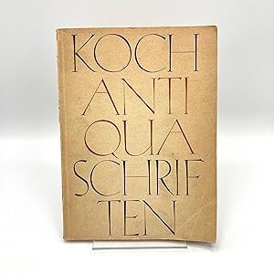 Antiqua-Schriften nach Zeichnungen von Rudolf Koch