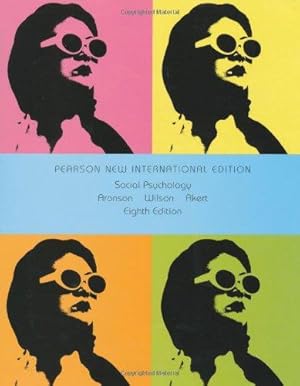 Bild des Verkufers fr Social Psychology: Pearson New International Edition zum Verkauf von WeBuyBooks