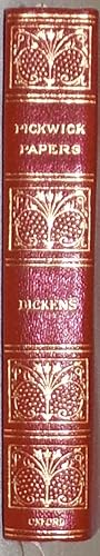 Seller image for The Posthumous Papers of The Pickwick Club - With Forty-Three (43) Illustrations - 1930s Red Textured Leather with Fancy Gold Design & Lettering on Backstrip - Part of The Works of Charles Dickens Complete Edition in Twenty Volumes With Illustrations by Cruikshank, 'Phiz,' etc, for sale by RG Vintage Books