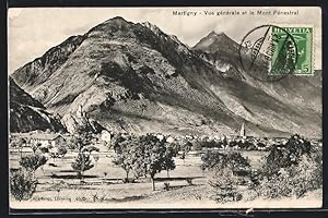 Ansichtskarte Martigny, Vue generale et le Mont Fenestral