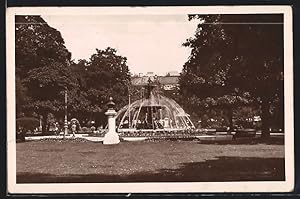 Ansichtskarte Genève, Le Jardin anglais, La Fontaine