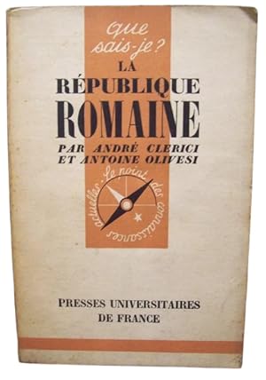 Image du vendeur pour La Rpublique Romaine mis en vente par Librera Aves Del Paraso