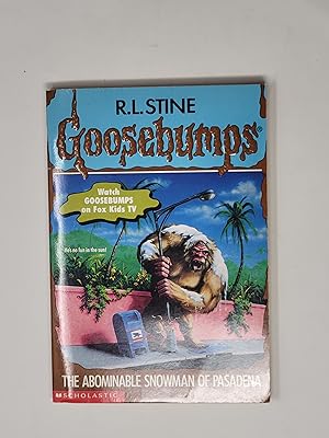 Image du vendeur pour The Abominable Snowman of Pasadena (Goosebumps, #38) mis en vente par Cross Genre Books
