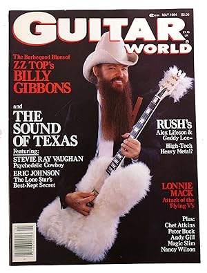 Seller image for GUITAR WORLD MAGAZINE MAY 1984 ZZ Top Billy Gibbons Rush Stevie Ray Vaughan Chet Atkins for sale by Rare Book Cellar