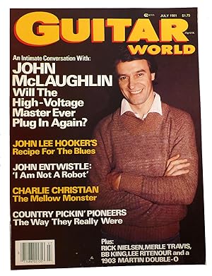 Seller image for GUITAR WORLD MAGAZINE JULY 1981 John Lee Hooker Charlie Christian B. B. King for sale by Rare Book Cellar
