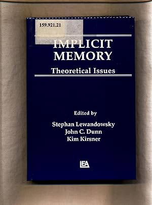 Bild des Verkufers fr Implicit Memory: Theoretical Issues zum Verkauf von avelibro OHG