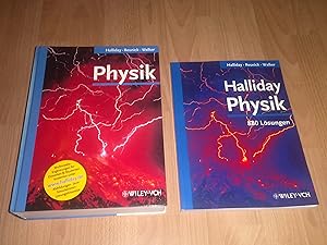 David Halliday, Robert Resnick, Physik - Lehrbuch + Lösungen / Paket / Set / Bundle