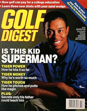 Golf Digest (November 1996, Is This Kid Superman? Tiger Woods)