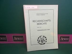 Rechenschaftsberichte über das Verbandsjahr 1959 erstattet in der Hauptversammlung am 27.Februar ...