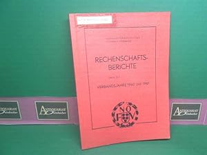 Rechenschaftsberichte über das Verbandsjahr 1960 und 1961 erstattet in der Hauptversammlung am 24...