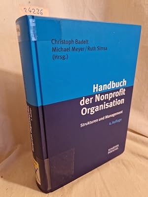 Image du vendeur pour Handbuch der Nonprofit-Organisation: Strukturen und Management. mis en vente par Versandantiquariat Waffel-Schrder