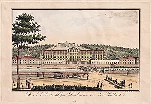 "Das k. k. Lustschloss-Schnönbrunn von der Nordseite" - Wien Vienna Schloss Schönbrunn / Österrei...
