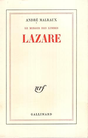Image du vendeur pour Lazare mis en vente par Librairie Lalibela