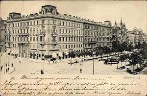 Ansichtskarte / Postkarte Wien I Innere Stadt, Schottenring, Straßenbahn