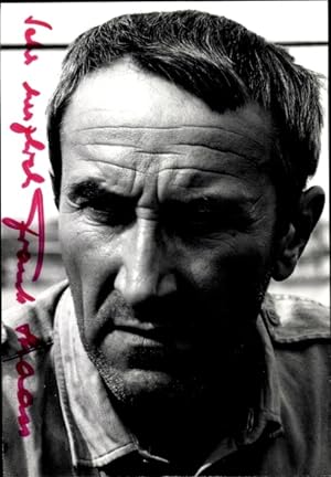Bild des Verkufers fr Ansichtskarte / Postkarte Schauspieler Frank Strauss, Portrait, Autogramm zum Verkauf von akpool GmbH