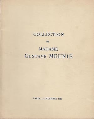 Immagine del venditore per Catalogue des tableaux anciens ., dessins anciens ., objets d'art et d'ameublement du XVIIIe sicle ., provenant de la collection de Madame Gustave Meuni : 14 dcembre 1935 venduto da Librairie Lalibela