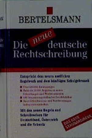 Bild des Verkufers fr Die neue deutsche Rechtschreibung Entspricht den amtlichen Richtlinien und dem Schulgebrauch zum Verkauf von Antiquariat Buchhandel Daniel Viertel