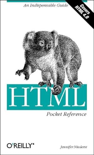 Imagen del vendedor de HTML pocket reference : [an indispensable guide ; covers HTML 4.0] Jennifer Niederst. [Ed.: Richard Koman] a la venta por Antiquariat Buchhandel Daniel Viertel