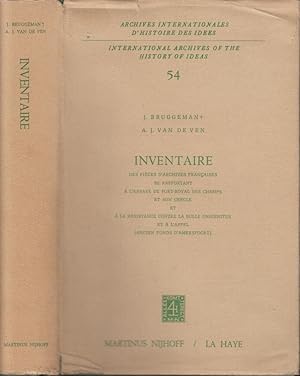 Seller image for Inventaire des pices d'archives franaises se rapportant  l'Abbaye de Port-Royal des Champs et son cercle et  la rsistance contre la bulle Unigenitus et  l'appel (ancien fonds d'Amersfoort). for sale by Librairie Lalibela