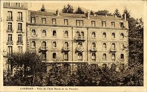 Ansichtskarte / Postkarte Lourdes Hautes Pyrénées, Villa de l'Ave Maria et du Paradis