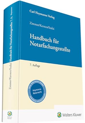 Bild des Verkufers fr Handbuch fr Notarfachangestellte zum Verkauf von primatexxt Buchversand