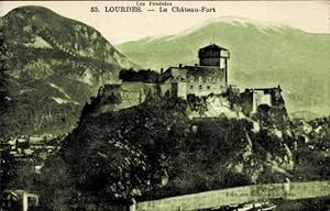 Ansichtskarte / Postkarte Lourdes Hautes Pyrénées, Chateau-Fort