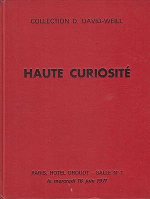 Imagen del vendedor de [Haute curiosit] : collection D. David-Weill : antiquits gyptiennes, grecques et romaines, bronzes de l'Asie intrieure et de l'Iran, antiquits prcolombiennes, Moyen-Age et Renaissance, maux limousins du XIIIe sicle, bronzes de la Renaissance et du XVIIe sicle a la venta por Librairie Lalibela