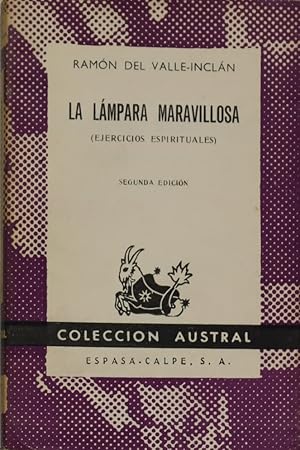 Imagen del vendedor de La lmpara maravillosa ejercicios espirituales a la venta por Librera Alonso Quijano