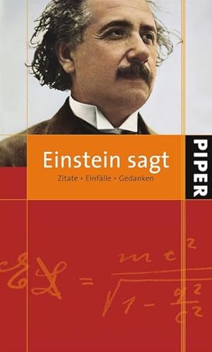 Bild des Verkufers fr Einstein sagt: Zitate Einflle Gedanken Zitate Einflle Gedanken zum Verkauf von Antiquariat Buchhandel Daniel Viertel