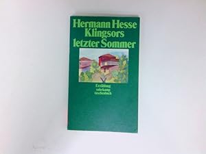 Bild des Verkufers fr Klingsors letzter Sommer : Erzhlung. Erzhlung zum Verkauf von Antiquariat Buchhandel Daniel Viertel