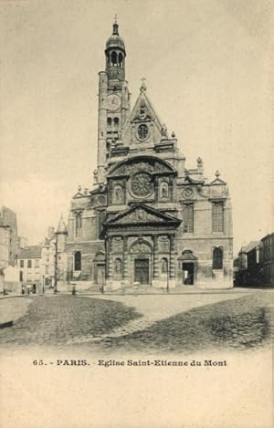 Ansichtskarte / Postkarte Paris V, Montagne Sainte Geneviève, Eglise Saint Étienne du Mont